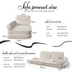 Poltrona letto a pavimento trasformabile WOWMAX Love Seat