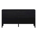 Credenza retrò con maniglia in metallo con scanalatura circolare