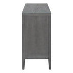 Credenza retrò con maniglia in metallo con scanalatura circolare