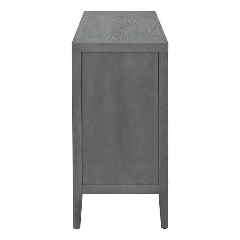 Credenza retrò con maniglia in metallo con scanalatura circolare