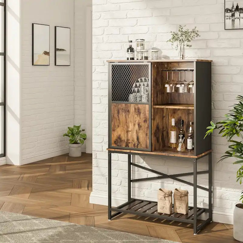 Madia Credenza Portavino con Anta Scorrevole