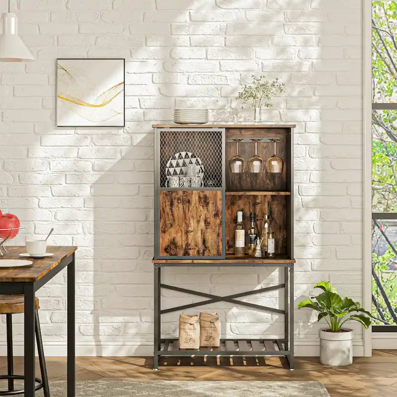 Madia Credenza Portavino con Anta Scorrevole