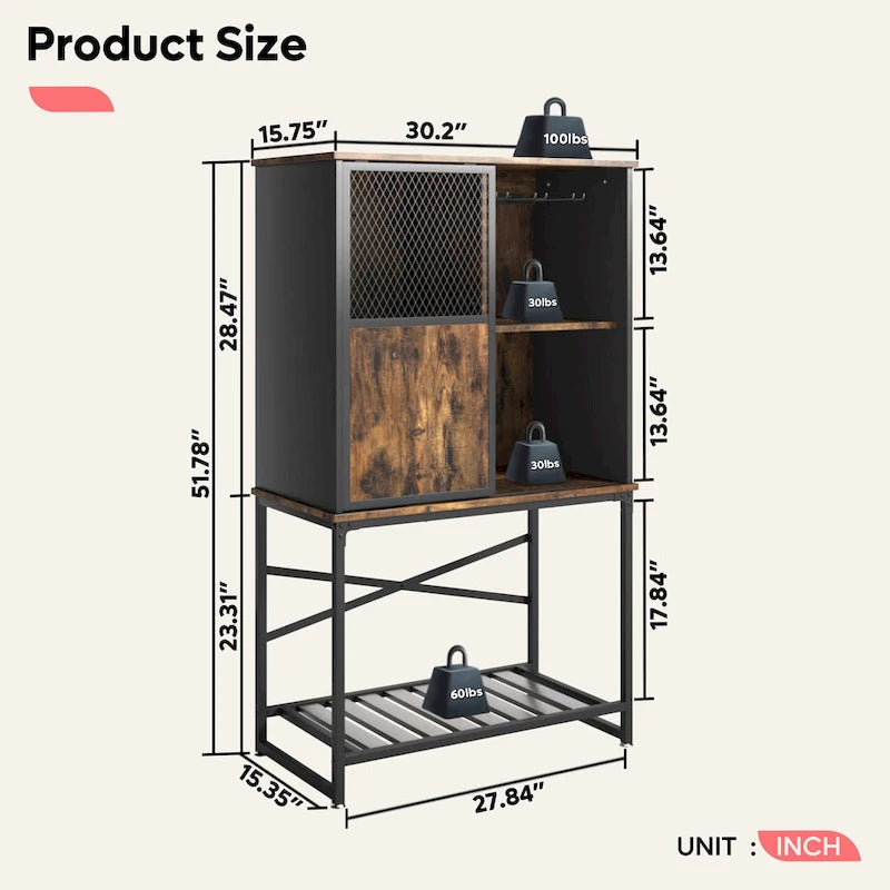 Madia Credenza Portavino con Anta Scorrevole