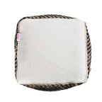 Pouf in Tessuto Bohemien Artigianale Caiman di Christopher Knight Home