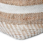 Pouf in Tessuto Bohemien Artigianale Caiman di Christopher Knight Home