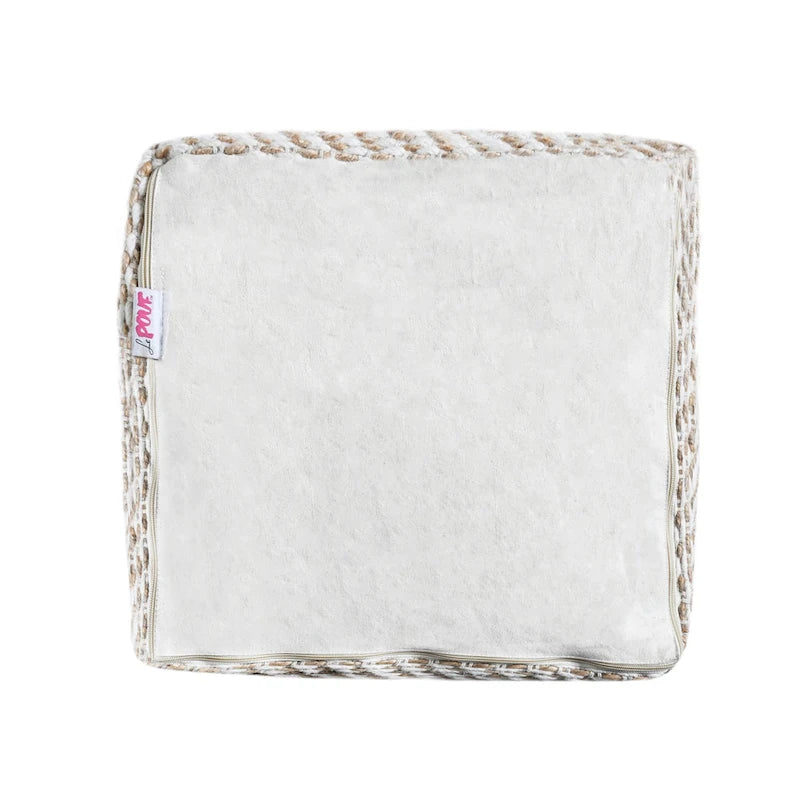Pouf in Tessuto Bohemien Artigianale Caiman di Christopher Knight Home