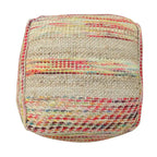 Pouf in Tessuto Bohemien Artigianale Caiman di Christopher Knight Home