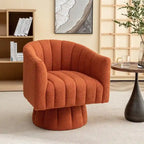 Sedia a botte girevole rotonda imbottita in velluto SEYNAR Modern Glam