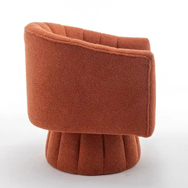 Sedia a botte girevole rotonda imbottita in velluto SEYNAR Modern Glam