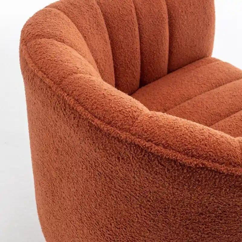 Sedia a botte girevole rotonda imbottita in velluto SEYNAR Modern Glam