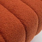Sedia a botte girevole rotonda imbottita in velluto SEYNAR Modern Glam
