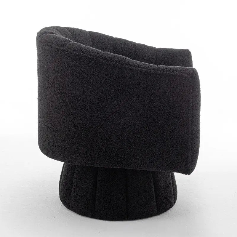 Sedia a botte girevole rotonda imbottita in velluto SEYNAR Modern Glam