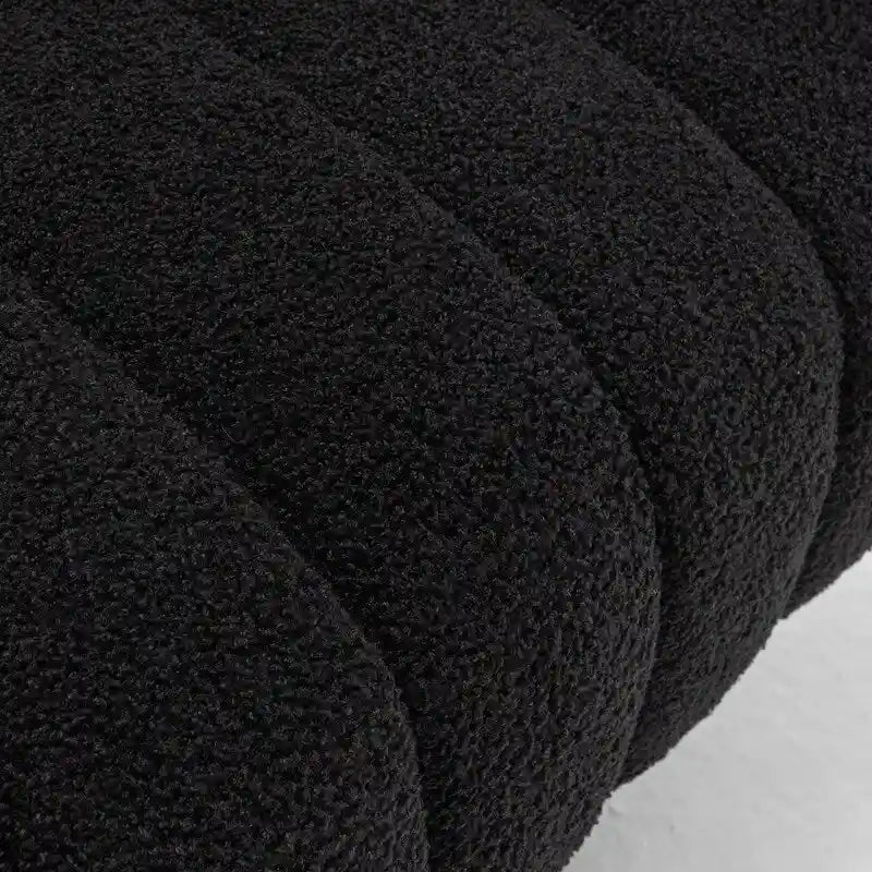 Sedia a botte girevole rotonda imbottita in velluto SEYNAR Modern Glam