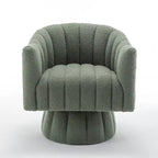 Sedia a botte girevole rotonda imbottita in velluto SEYNAR Modern Glam