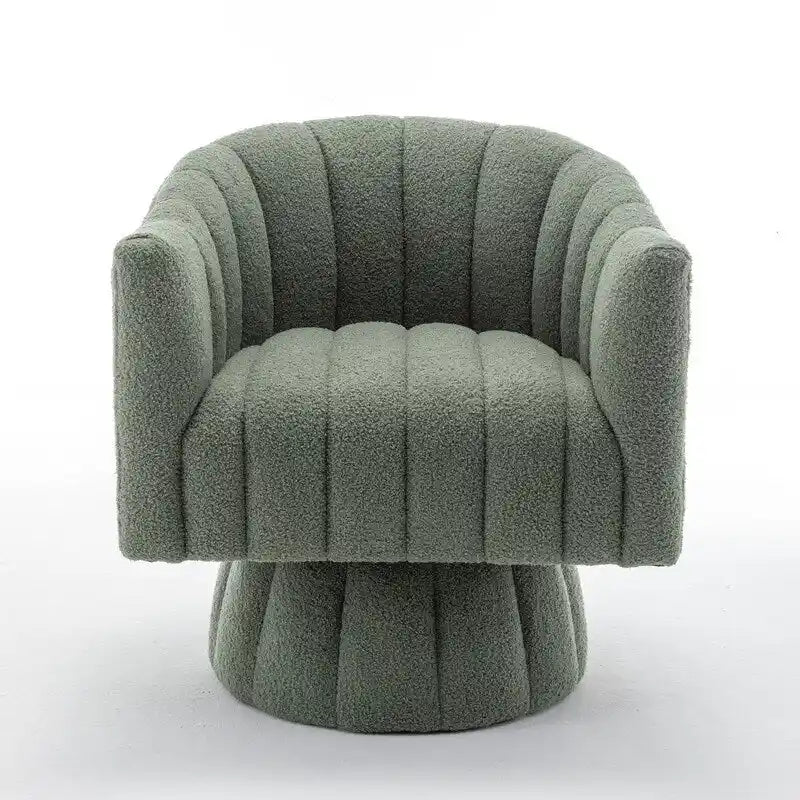 Sedia a botte girevole rotonda imbottita in velluto SEYNAR Modern Glam