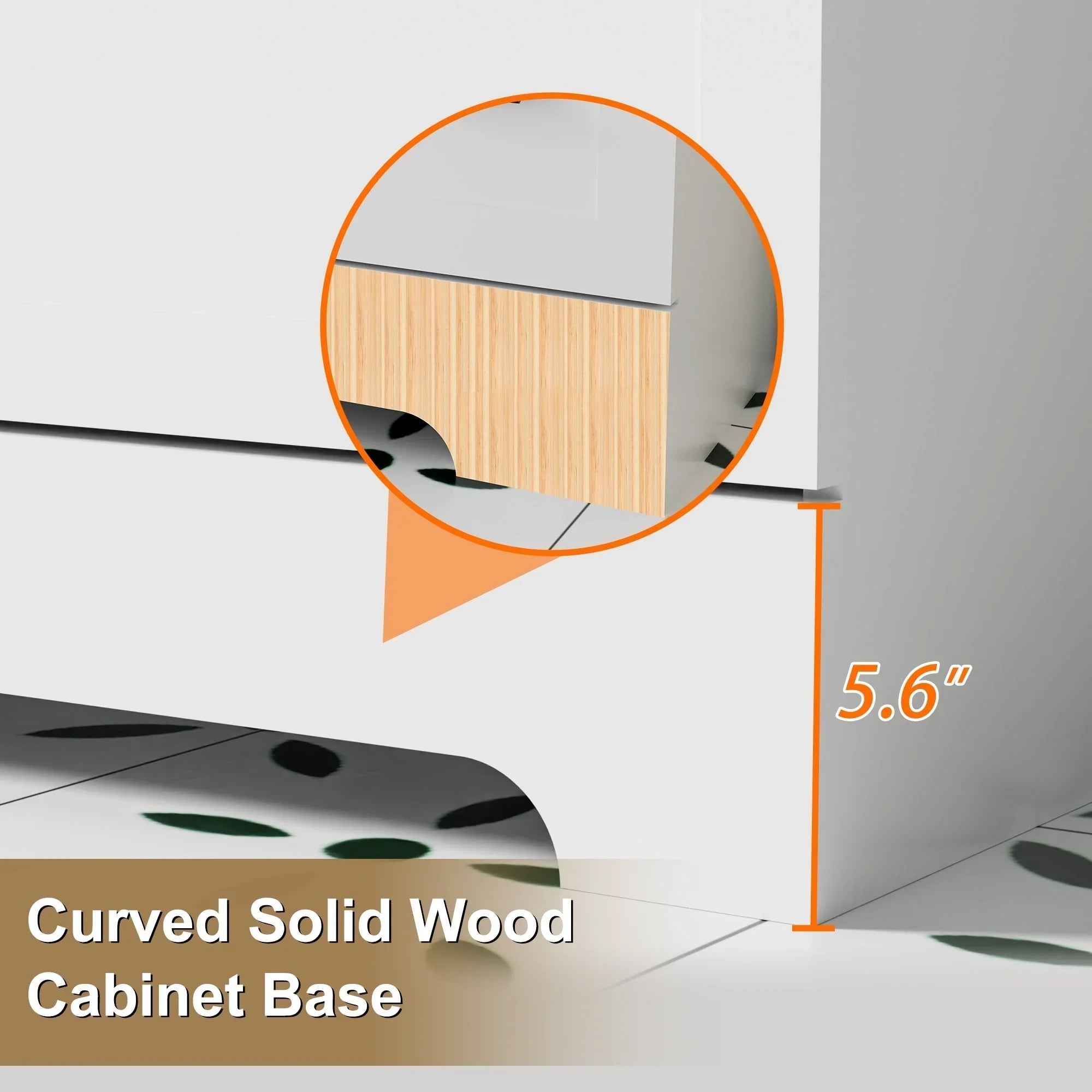 Mobile bagno 30/36/48 Wavy Line con lavabo e rubinetto