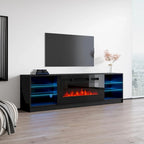 Mobile TV con camino elettrico Amsden di Strick & Bolton