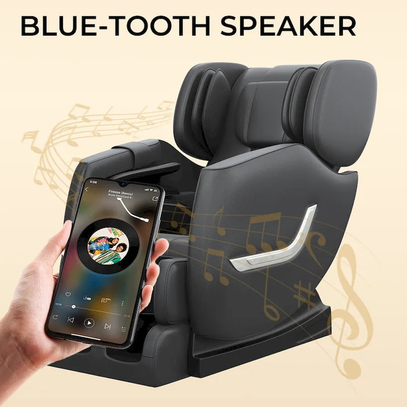 Poltrona massaggiante a corpo intero riscaldata Ukuowu Favor-SS01 con modalità a gravità zero e lettore musicale Bluetooth