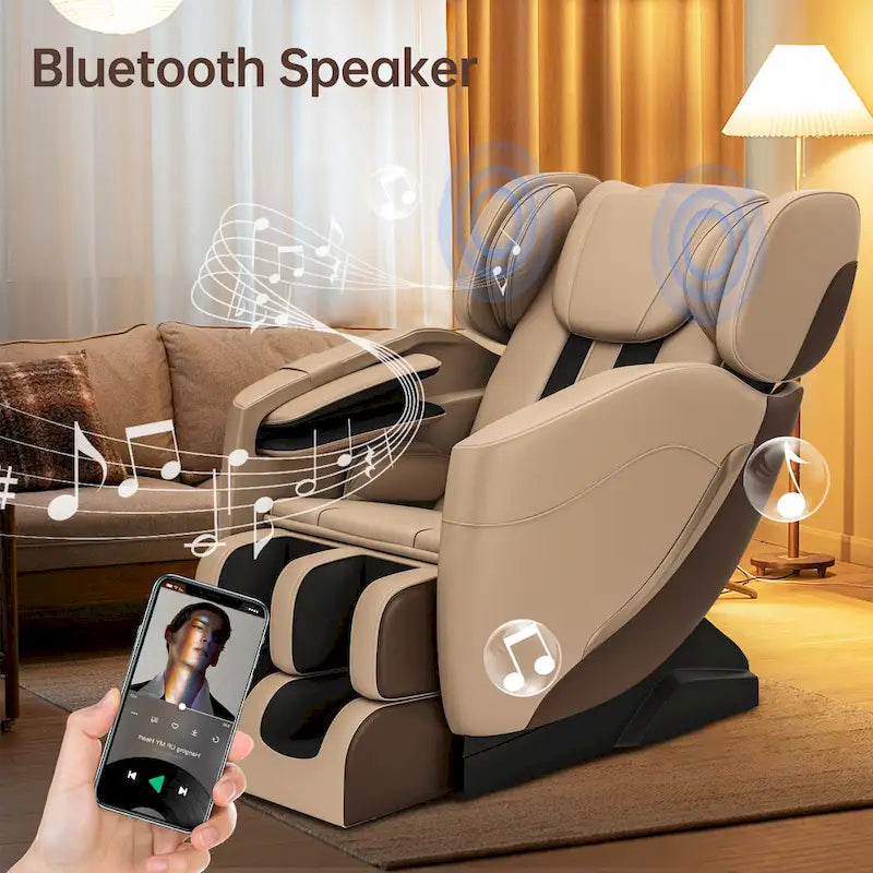 Poltrona massaggiante a corpo intero riscaldata Ukuowu Favor-SS01 con modalità a gravità zero e lettore musicale Bluetooth