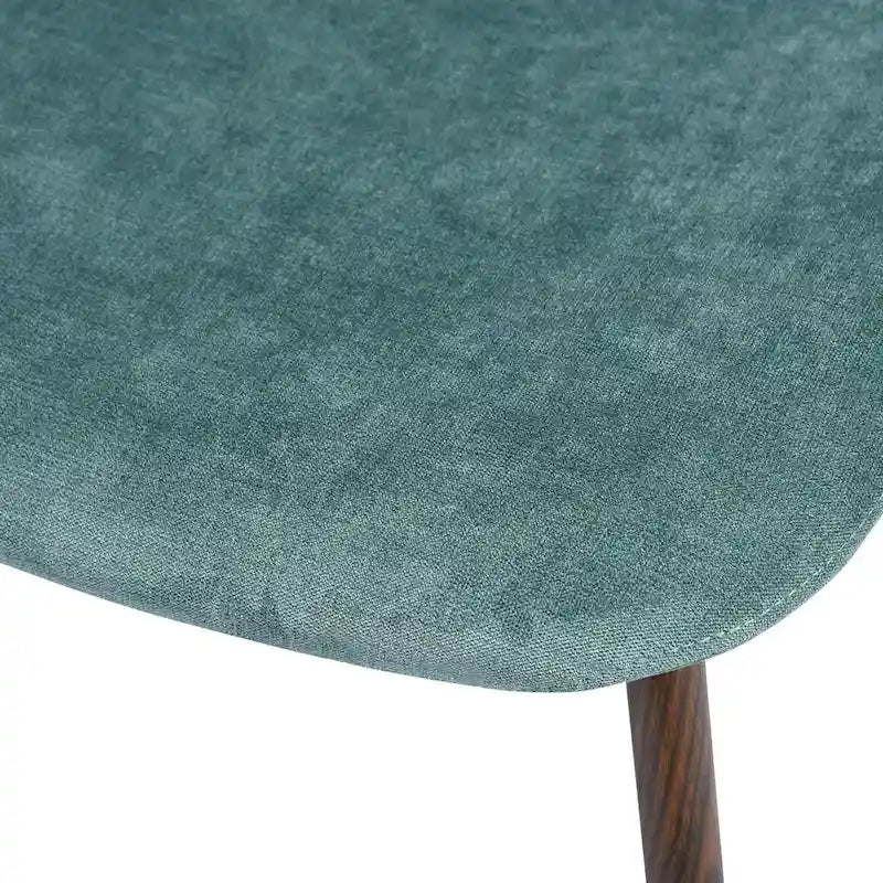 HomyLin Set di 4 Sedie da Sala da Pranzo Imbottite in Tessuto con Schienale Basso Senza Braccioli