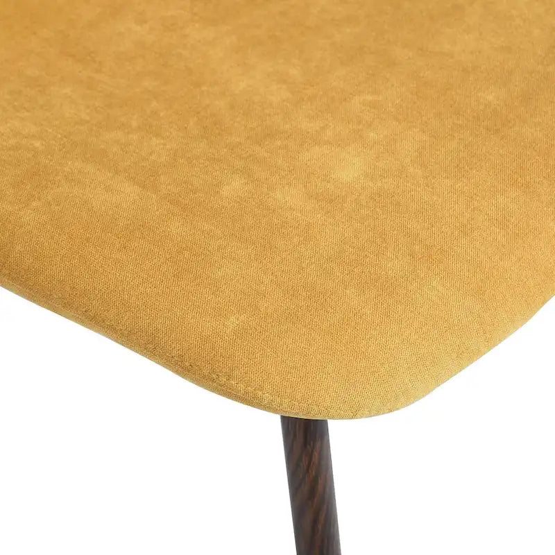 HomyLin Set di 4 Sedie da Sala da Pranzo Imbottite in Tessuto con Schienale Basso Senza Braccioli