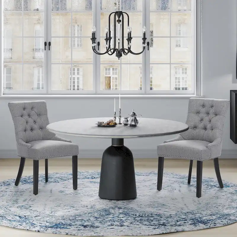Sedia da pranzo imbottita Grandview Tufted (set da 2)