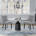 Sedia da pranzo imbottita Grandview Tufted (set da 2)