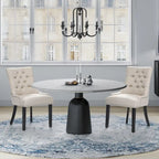 Sedia da pranzo imbottita Grandview Tufted (set da 2)