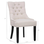 Sedia da pranzo imbottita Grandview Tufted (set da 2)