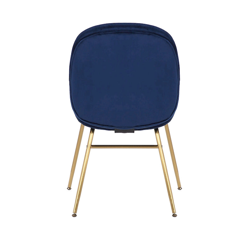 Sedia da pranzo Porthos Home Cace in velluto con gambe dorate