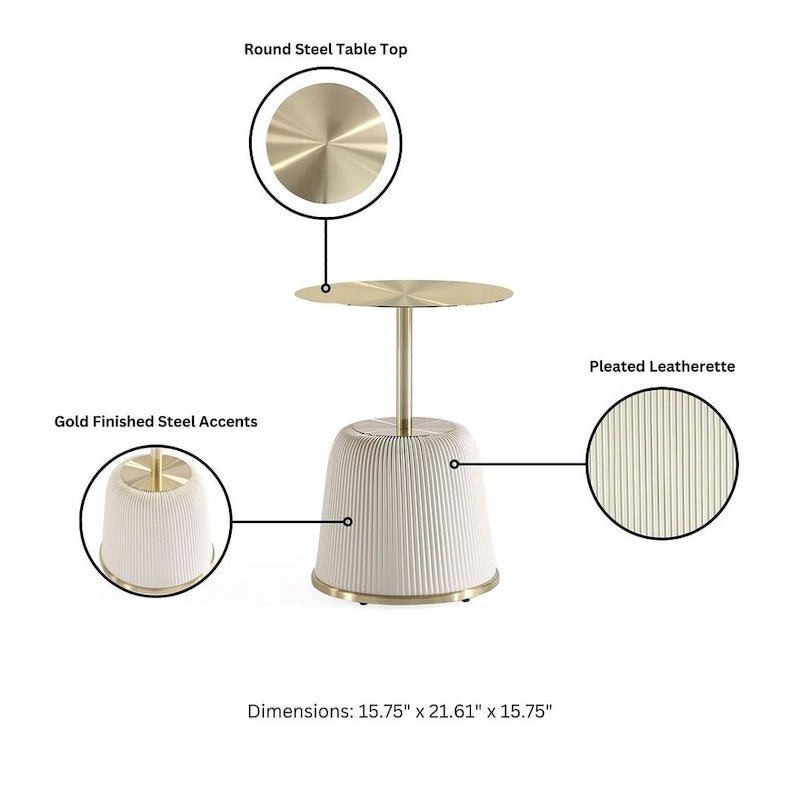 Manhattan Comfort Tavolino Imbottito Moderno Anderson 1.0