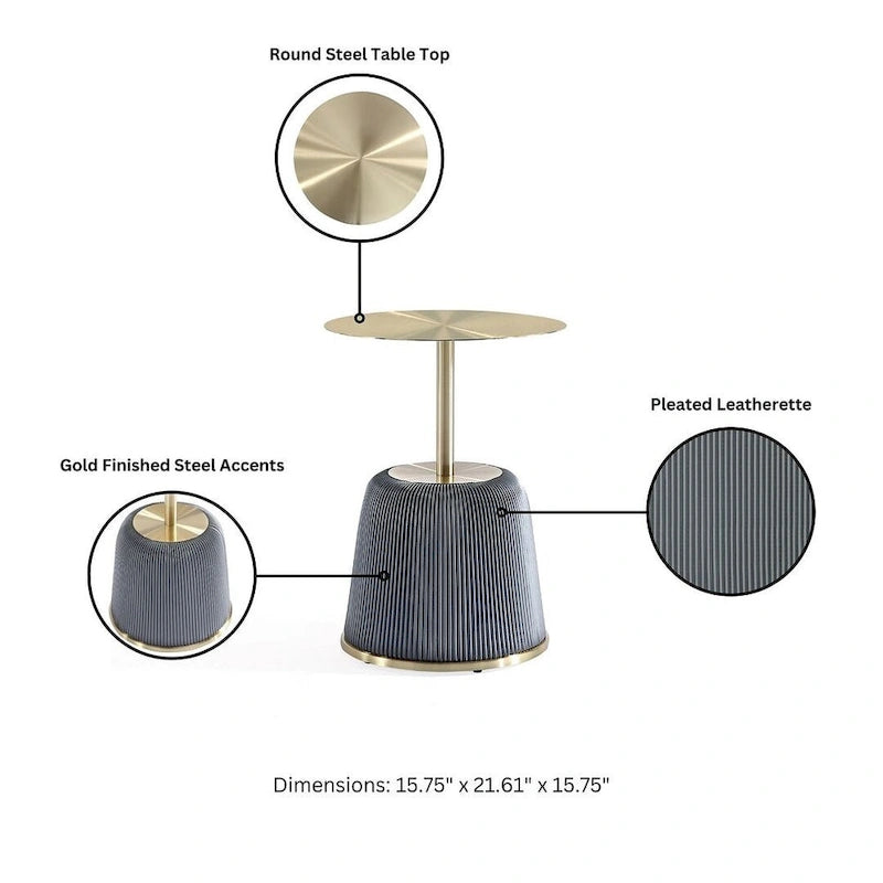 Manhattan Comfort Tavolino Imbottito Moderno Anderson 1.0
