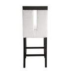 Sedia alta da bancone moderna imbottita Strick & Bolton Lange (Set di 2)