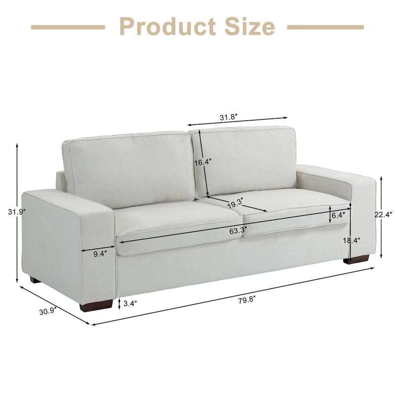 Divano a 3 posti moderno Loveseat 80