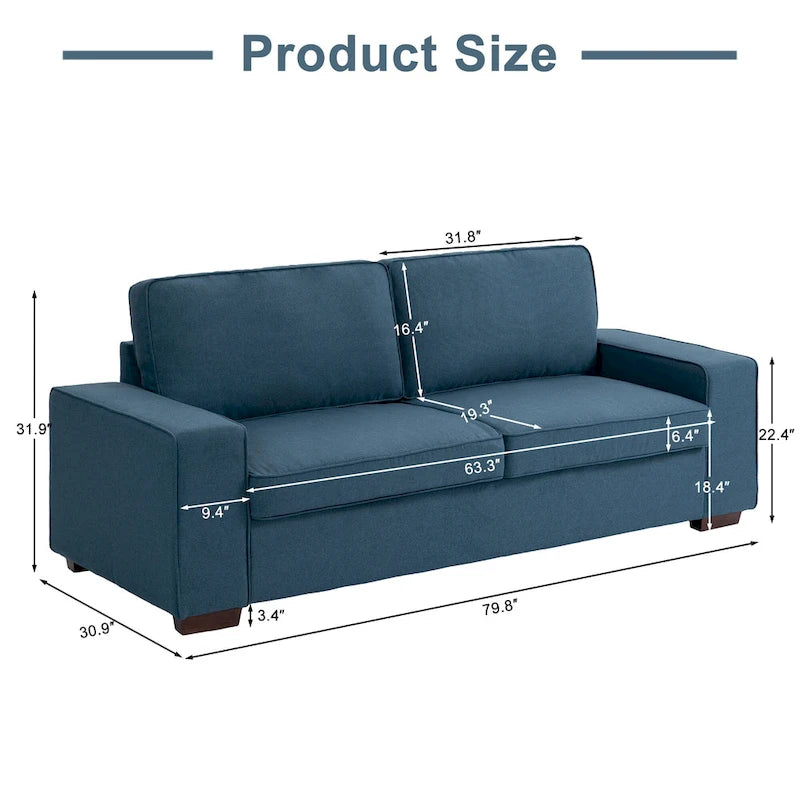 Divano a 3 posti moderno Loveseat 80