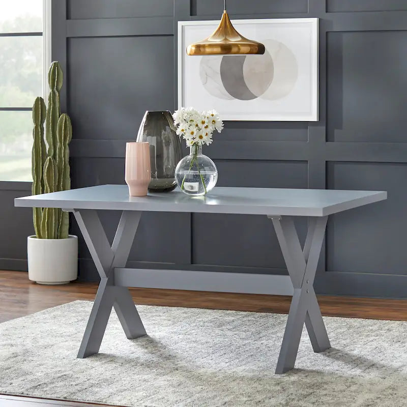 Tavolo da pranzo da picnic con base a X Simple Living Sumner