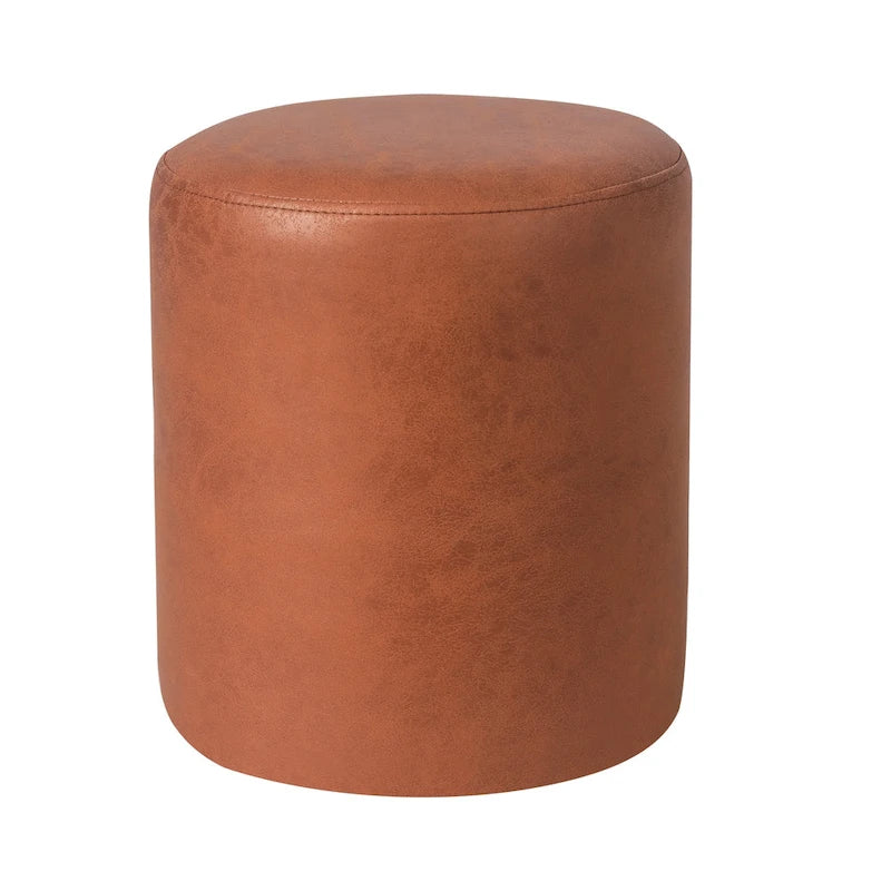 Adeco Poggiapiedi Pouf 33 cm Sgabello in Tessuto per Soggiorno Camera da Letto