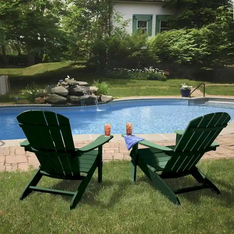 WINSOON Sedia Adirondack in plastica HIPS per esterni per tutte le stagioni