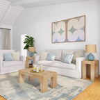 Tavolino rettangolare moderno Plank and Beam - 40 x 20