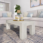 Tavolino rettangolare moderno Plank and Beam - 40 x 20