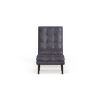 Set poltrona lounge e poggiapiedi Ornette in similpelle di Strick & Bolton