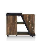 Mobile portabottiglie moderno a 6 ripiani Tern di Furniture of America