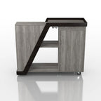 Mobile portabottiglie moderno a 6 ripiani Tern di Furniture of America