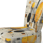 Designart Geometric Abstraction III Sedia accento imbottita con forme astratte e poltrona moderna e contemporanea