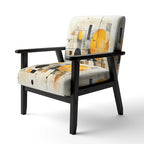 Designart Geometric Abstraction III Sedia accento imbottita con forme astratte e poltrona moderna e contemporanea
