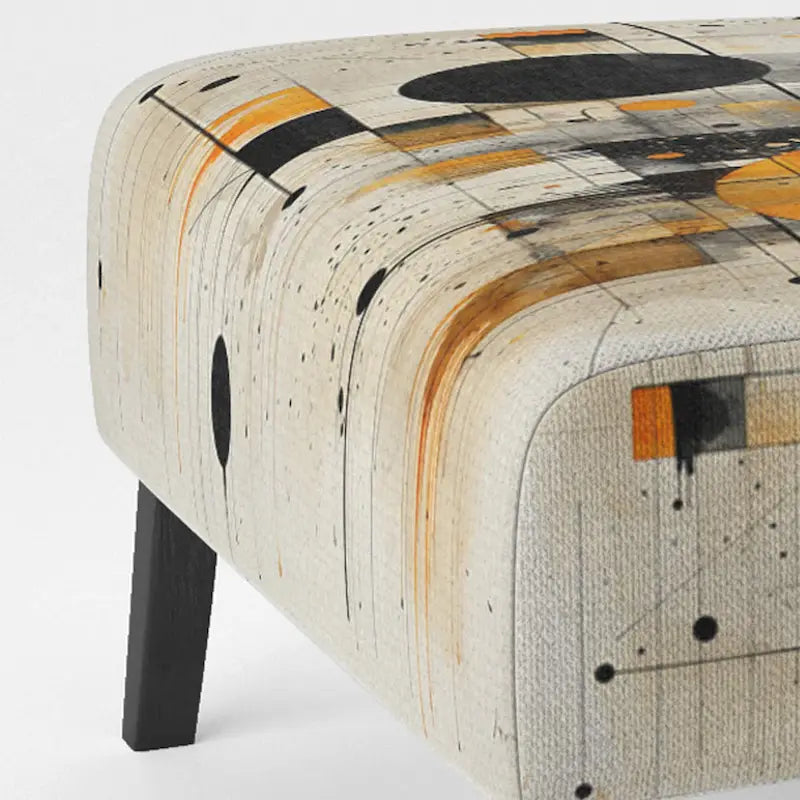 Designart Geometric Abstraction III Sedia accento imbottita con forme astratte e poltrona moderna e contemporanea