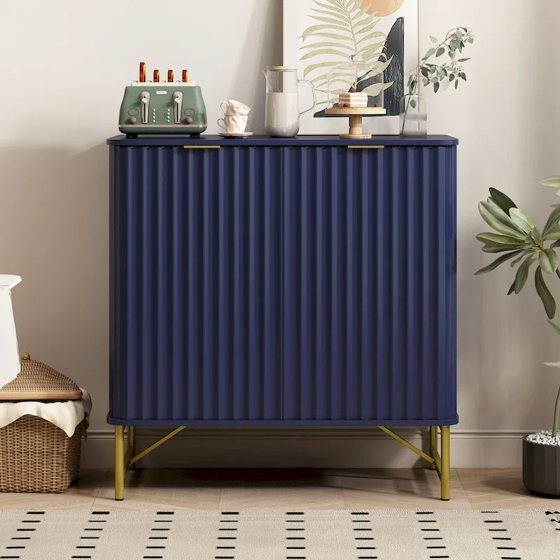 Buffet d'appoint moderne 2 portes en MDF Clihome