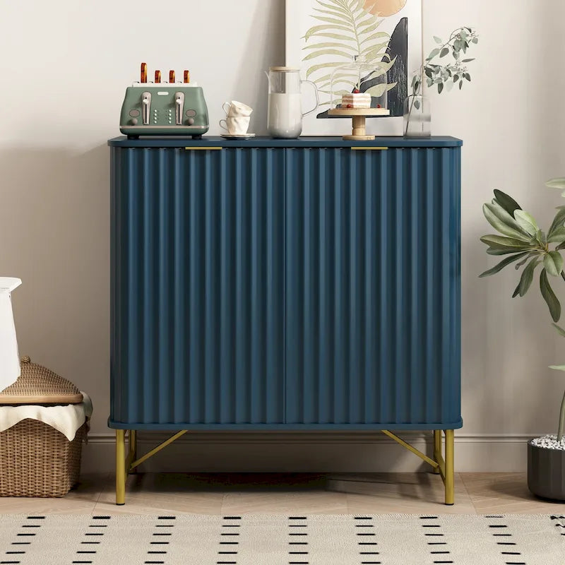 Buffet d'appoint moderne 2 portes en MDF Clihome