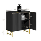 Clihome Credenza d'Appoggio Moderna in MDF a 2 Ante