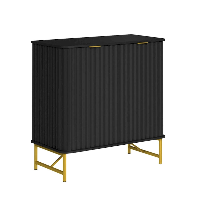 Clihome Credenza d'Appoggio Moderna in MDF a 2 Ante